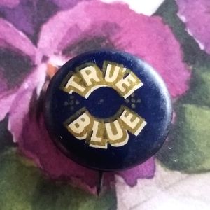 Vintage “True Blue” Button Pin by " DAVID C. COOK PUBLISHING CO